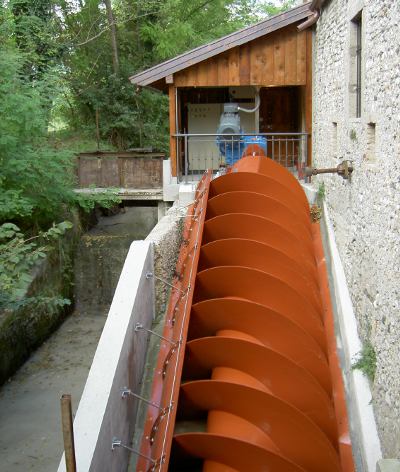 Impianto a turbina a coclea sito in Sedegliano da Ins.El. snc